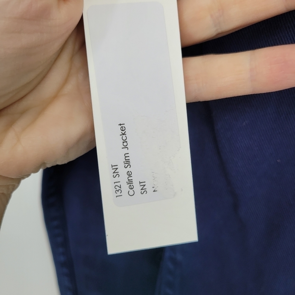 L’agence | Celine Slim Jacket In Marine Ocean Blue denim size small Petit - Picture 8 of 12